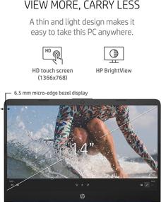 img 1 attached to 💻 HP 14 2020 Laptop: AMD 3020e, 4GB RAM, 64GB eMMC, 14" Touchscreen, Windows 10 S Mode, Long Battery Life, Microsoft 365