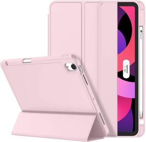 img 4 attached to ZryXal IPad Air 4 Case 2020 With Pencil Holder Tablet Accessories for Bags, Cases & Sleeves