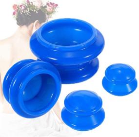 img 4 attached to 💆 Revitalize Your Body: 4 Size Cupping Therapy Sets Silicone - Professional Studio and Home Use for Myofascial Massage, Muscle, Nerve, Joint Pain Relief