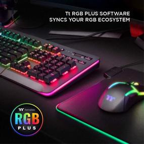 img 2 attached to Thermaltake Level 20 RGB Mechanical Gaming Keyboard Cherry MX Speed Silver, 16.8 Million Color RGB, Alexa Voice Control & Razer Chroma Sync Compatible, KB-LVT-SSBRUS-01