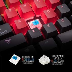 img 3 attached to Thermaltake Level 20 RGB Mechanical Gaming Keyboard Cherry MX Speed Silver, 16.8 Million Color RGB, Alexa Voice Control & Razer Chroma Sync Compatible, KB-LVT-SSBRUS-01