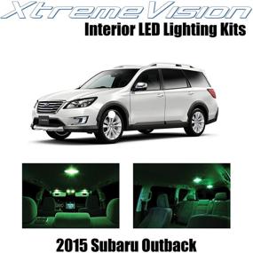 img 4 attached to Xtremevision Interior LED For Subaru Outback 2015 (12 Pieces) Green Interior LED Kit Installation Tool