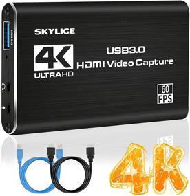 img 4 attached to 4K HDMI захват карты с Loop-Out | 1080P 60FPS 🎥 Устройство для прямой трансляции игр для Nintendo Switch/PS4/Xbox One | Совместимо с OBS/Camera/PC/Conference