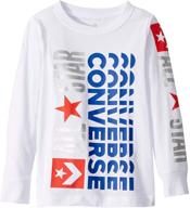 converse sleeve graphic t shirt little logo