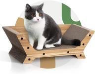 ihomelove cat scratching cardboard: double sided cat scratcher pad for grinding claws and protecting furniture logo