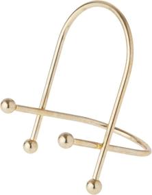 img 1 attached to 🎨 Bard's Brass Wire Easel, Dimensions: 5x3.25x4 inches