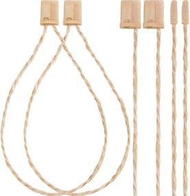 img 4 attached to 🔒 1000-Pack 7-Inch Hemp Twine Hang Tag Fasteners with Snap Locks and Pin Security Loop