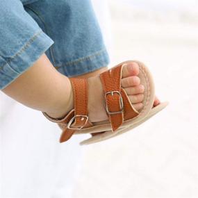 img 3 attached to BEBARFER Sandals Anti Slip Outdoor Toddler Boys' Shoes : Sandals