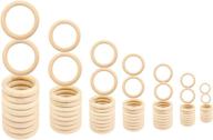🔮 versatile set of 70 wooden rings for macrame, crafts, and jewelry making logo