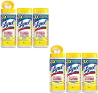 🍋 6-pack disinfecting wipes value bundle - lemon & lime blossom scent, 35-count canister (packaging may vary) logo