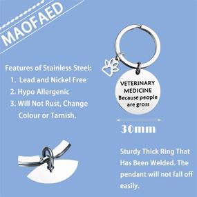 img 3 attached to 🐾 MAOFAED Vet Tech Vet Grad Girls' Jewelry