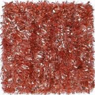 rose gold christmas tinsel garland - 39.4 feet metallic twist hanging garland ornaments for indoor and outdoor holiday decorations - ideal party supplies and tree decoration logo
