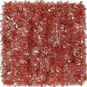 img 4 attached to Rose Gold Christmas Tinsel Garland - 39.4 Feet Metallic Twist Hanging Garland Ornaments for Indoor and Outdoor Holiday Decorations - Ideal Party Supplies and Tree Decoration