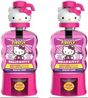 🔥 промывка firefly hello kitty против кариеса, вкус дыня, 16 унций (пачка из 2 штук): идеальное решение для детей для поддержания устной гигиены! логотип