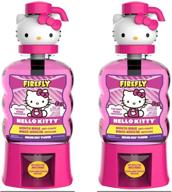 🔥 firefly hello kitty mouthwash anti-cavity, melon kiss, 16 oz (pack of 2): the perfect oral hygiene solution for kids! logo