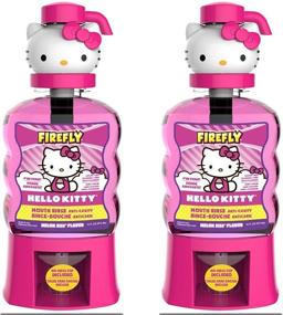 img 2 attached to 🔥 Firefly Hello Kitty Mouthwash Anti-Cavity, Melon Kiss, 16 Oz (Pack of 2): The Perfect Oral Hygiene Solution for Kids!