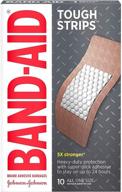 band-aid tough-strips bandages, extra large - pack of 3 (30 bandages) логотип