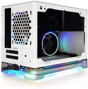 img 2 attached to 💡 IN WIN A1 Plus White Mini-ITX башня с интегрированным ARGB подсветкой, 650 Вт золотой источник питания, беспроводное зарядное устройство Qi для телефона - Корпус компьютера