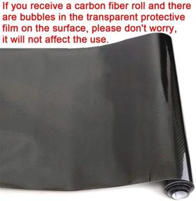 img 2 attached to LZLRUN 5D High Gloss Carbon Fiber Vinyl Wrap - Outdoor Rated For Automotive Use - 1