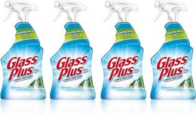 img 4 attached to 🧼 Glass Plus Glass Cleaner, 32 fl oz Bottle - Multi-Surface Glass Cleaner (Pack of 4) for Sparkling Clean Surfaces!