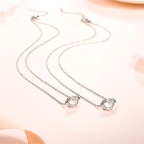 img 1 attached to 👯 Sincere 2/3 Pcs Best Friend Necklaces: Forever Love Knot Infinity Matching Friendship Necklaces, Exquisite Jewelry for Long Distance, Birthdays, Christmas, Bridesmaids, Girls, Women, Sisters