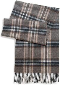 img 4 attached to Tartan Plaid Flannel Scarf Accessory