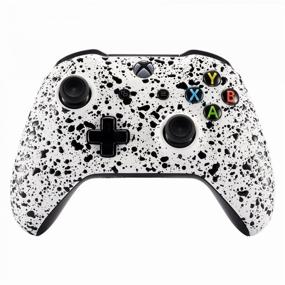 img 4 attached to EXtremeRate Faceplate Splashing Comfortable Replacement Controller Retro Gaming & Microconsoles and Xbox Systems