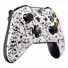 img 1 attached to EXtremeRate Faceplate Splashing Comfortable Replacement Controller Retro Gaming & Microconsoles and Xbox Systems