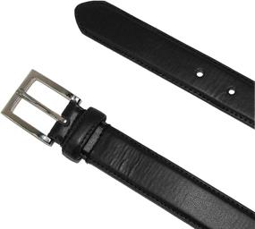 img 1 attached to Stylish CTM Leather Basic Silver Buckle Belts for Men's Accessories