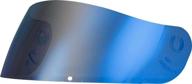 fly racing revolt faceshields street motorcycle helmet accessories - blue mirror/one size logo