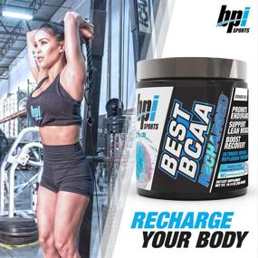 img 1 attached to 💪 Улучшите производительность и восстановление с BPI Sports Best Bcaa Recharged: Формула выносливости, поддержки мышц и гидратации для мужчин и женщин - вкус "Снежный рожок" - 25 порций - 10,14 унций.