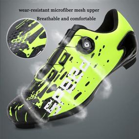 img 1 attached to SUN ROLLING Cycling Peloton Compatible Men's Shoes