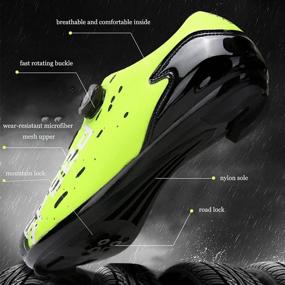 img 2 attached to SUN ROLLING Cycling Peloton Compatible Men's Shoes