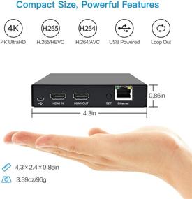 img 3 attached to 🎥 DDMALL HDMI Video Encoder, 4K@60Hz H.265 H.264, Local Loopout, Live Broadcast for YouTube, Facebook, Twitch, USB-Powered, SRT, RTMP, RTMPS, RTSP, TS, UDP, RTP, Multicast, Unicast