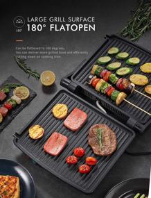 img 2 attached to 🥪 Yabano Panini Press Grill: Non-Stick Coated Plates, 11"x 9.8", 180° Opening, Stainless Steel, Removable Drip Tray - 4 Slice