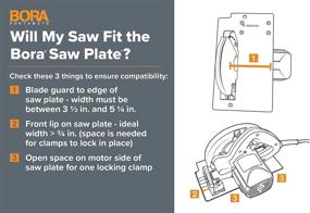 img 3 attached to BORA Rip Guide with Saw Plate + Rip Handle: The Ultimate Cutting System for Circular Saws (Model 544008)