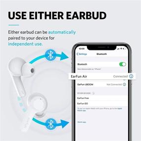 img 1 attached to 🎧 Беспроводные наушники EarFun Air 4 Mics: Bluetooth 5.0, быстрая зарядка через USB-C, глубокий бас, защита IPX7 от воды