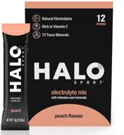 🍑 halo: hydration powder packets – peach - 12 servings (5g each) - organic hydration drink with essential vitamins + minerals + electrolyte powder - vegan, kosher - immunity booster: shop now for a healthy hydration solution! logo
