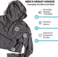 👕 woolly clothing merino henley hoodie: a stylish choice for men's shirts logo