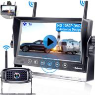 📷 rohent r12: high-def wireless backup camera for rv hd 1080p | 7 inch touch key dvr monitor | ip69 waterproof | easy rv/truck compatibility logo