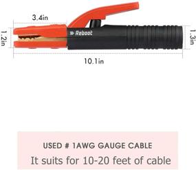 img 3 attached to 🔌 500AMP Heavy Duty Welding Electrode Holder - Reboot Plier-Style Electrode Clamp for ARC Welder, American Design