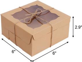 img 3 attached to 📦 Katfort Bakery 6x6x3-Inch Container Packaging