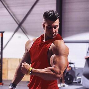 img 2 attached to 💪 SEO-Enhanced Sleeveless Workout Apparel for Men's Bodybuilding and Fitness