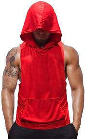img 4 attached to 💪 SEO-Enhanced Sleeveless Workout Apparel for Men's Bodybuilding and Fitness