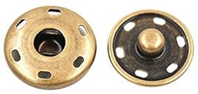 img 4 attached to Button Metal Fasteners Buttons Bronze