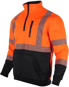 img 4 attached to VENDACE Reflective Sweatshirt for 👕 Enhanced Visibility in Occupational Health & Safety