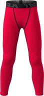 👖 tsla kids & youth thermal compression pants | athletic sports leggings & running tights bottoms - 1 or 2 pack logo