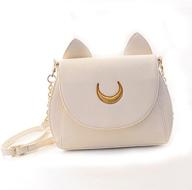 👜 yofit cosplay sailor moon 20th anniversary tsukino usagi pu leather women handbag shoulder bag (one size, white) logo