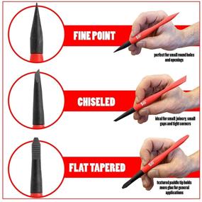 img 3 attached to 🖌️ Multipurpose Sili Micro Glue Brush 3 Pack with Fine, Chiseled, and Flat Tapered Tips - Versatile Dual Profile Glue Brushes