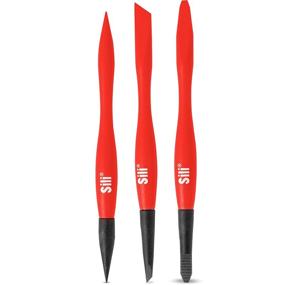 img 4 attached to 🖌️ Multipurpose Sili Micro Glue Brush 3 Pack with Fine, Chiseled, and Flat Tapered Tips - Versatile Dual Profile Glue Brushes